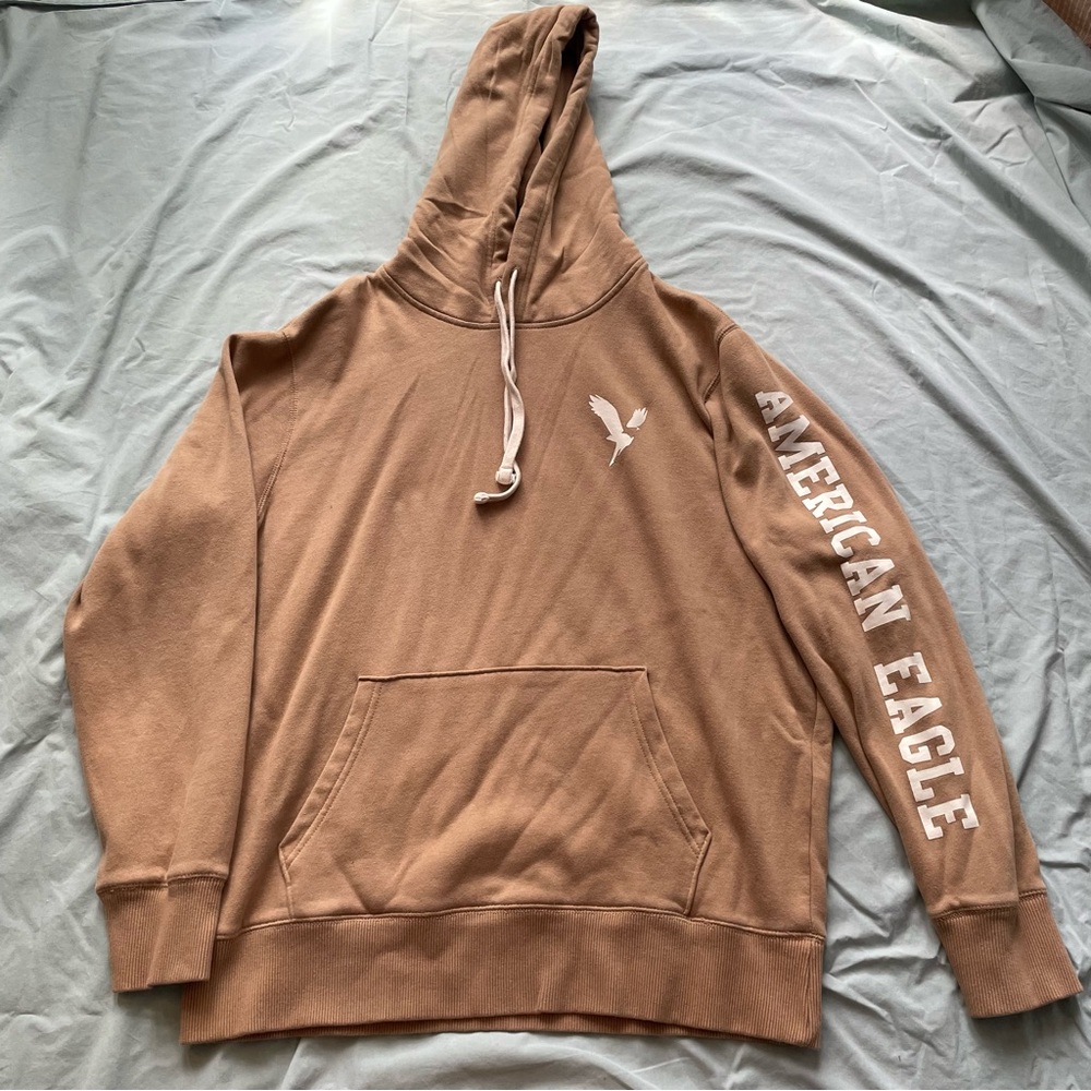 American Eagle tan comfy hoodie